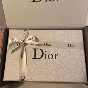 Dior gift box with ribbons